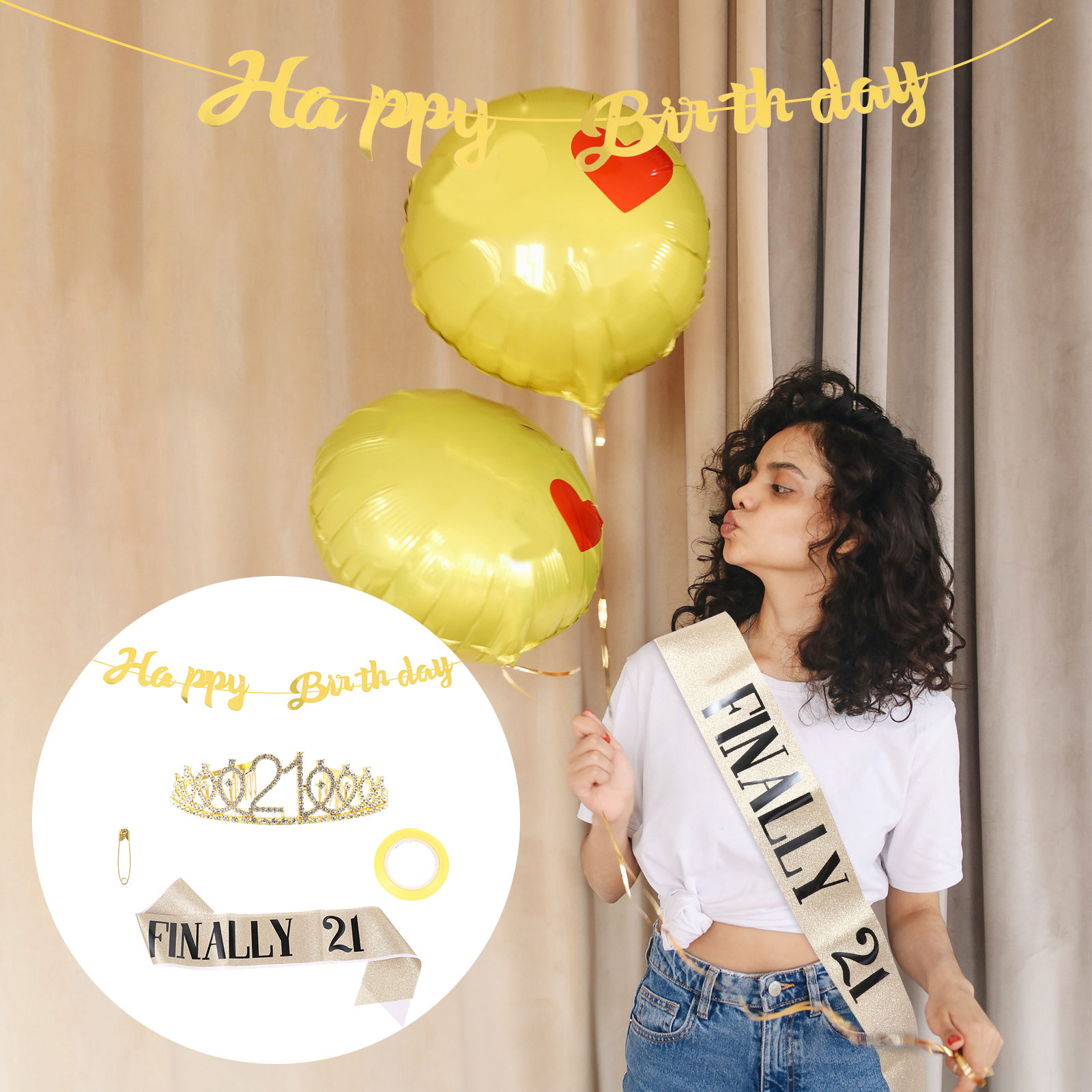 Набор для дня рождения: блестя – обзор и цена Birthday Sash Glitter