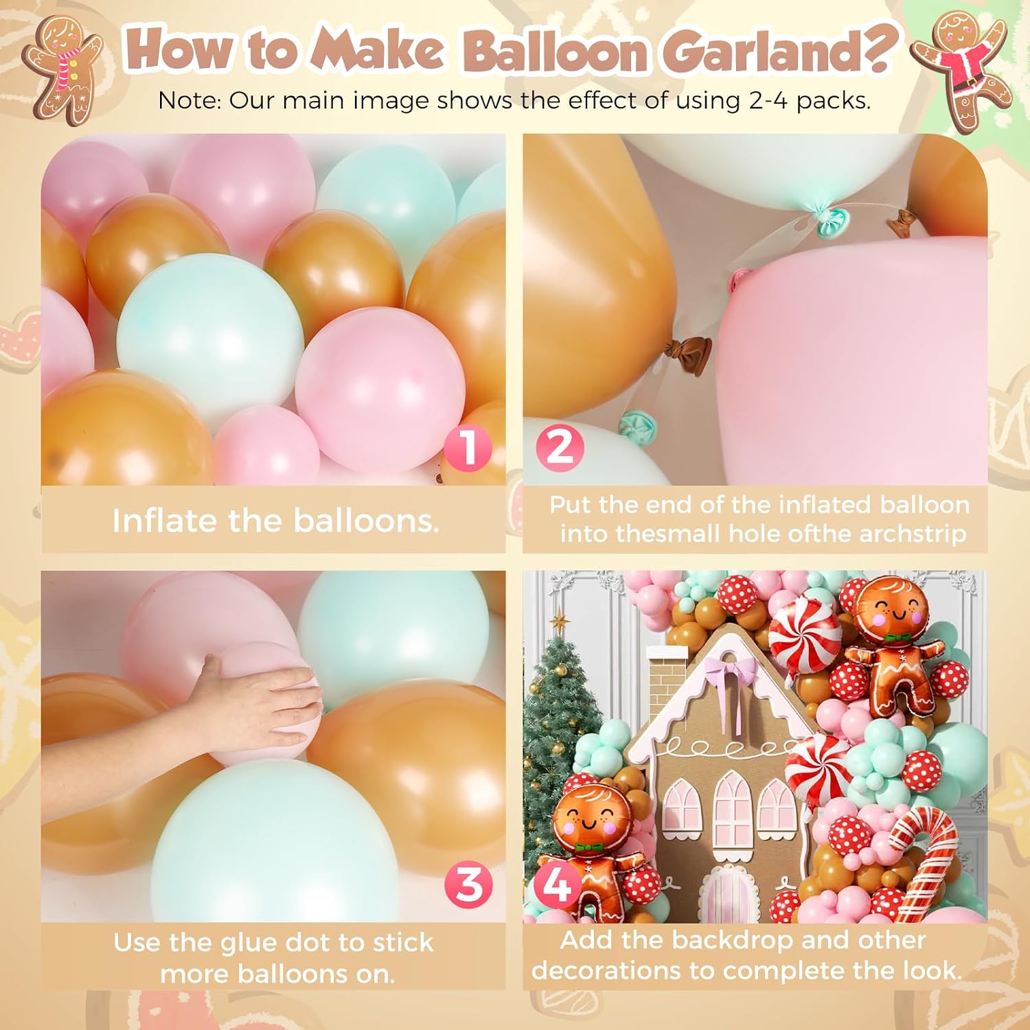 Набор из 160 штук: рождественс – обзор и цена Balloon Arch Kit