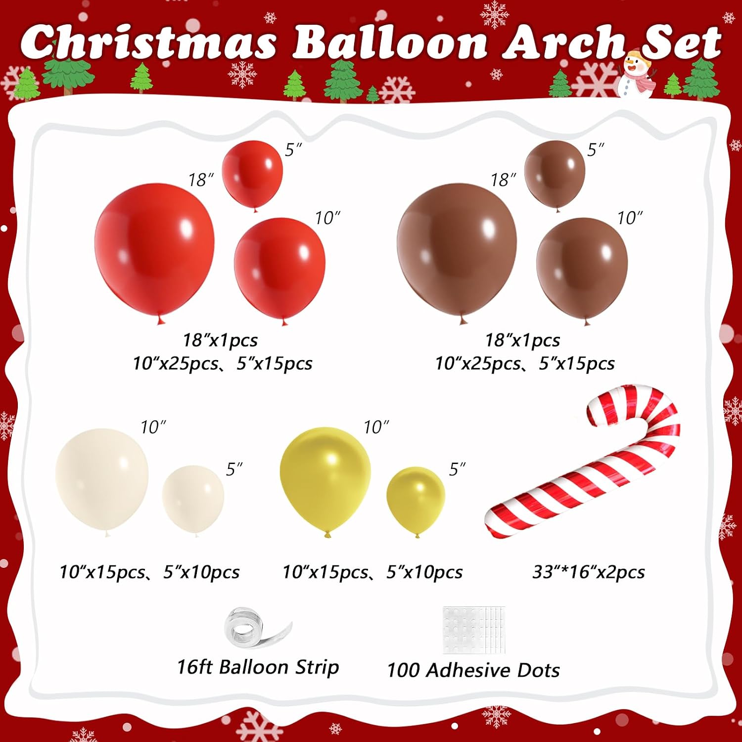 Набор для создания рождественс – обзор и цена Balloon Arch Kit