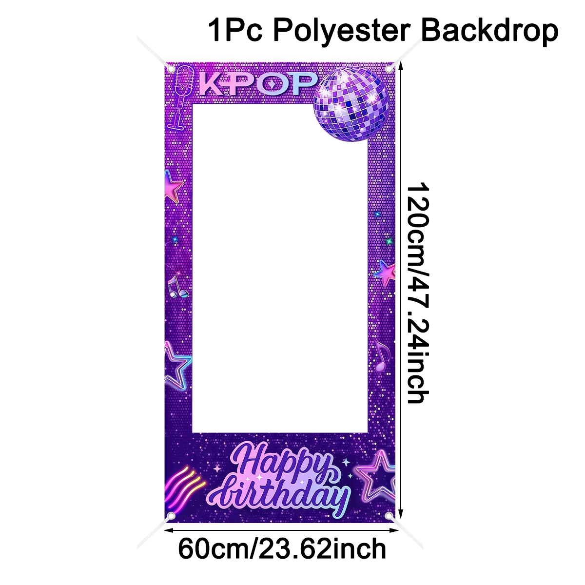 1 шт. Фиолетовый фон для фотос – обзор и цена Photo Booth Frame
