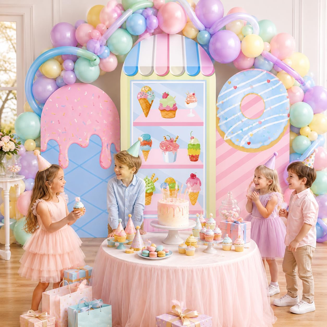 Двусторонний фон для вечеринки – обзор и цена Dessert Table Backdrop