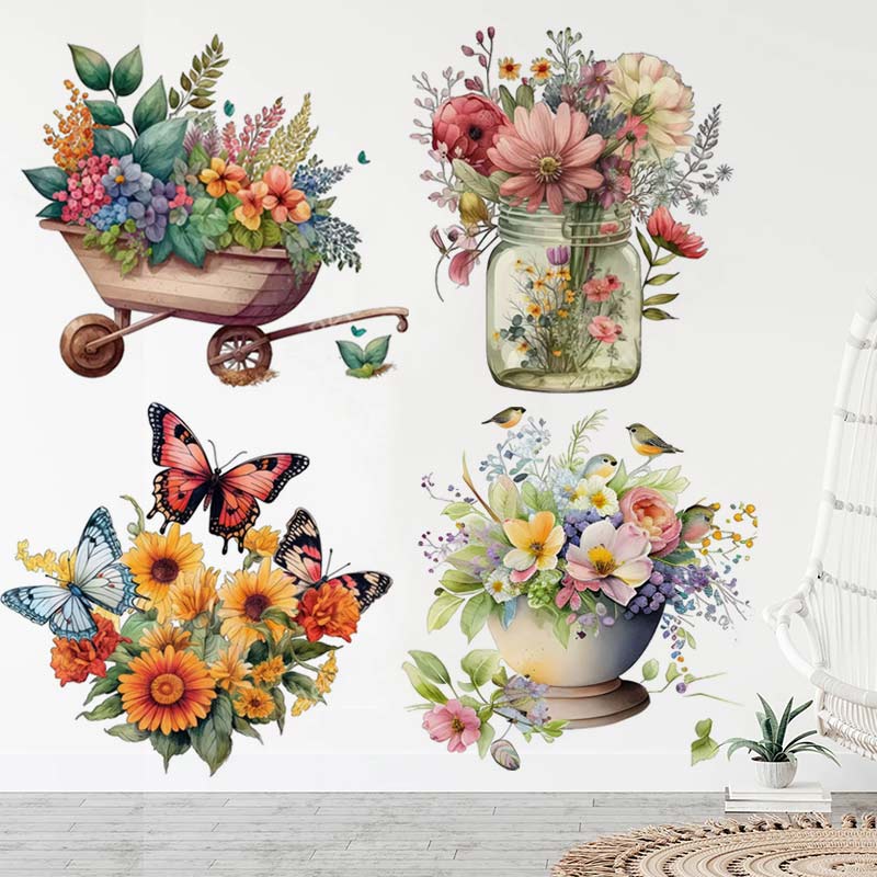 Сельский стиль, цветок, акваре – обзор и цена Flower Wall Panel