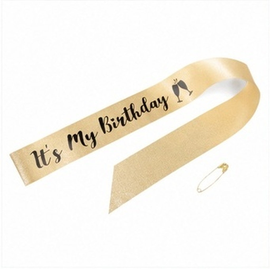1 шт. праздничная лента для дн – обзор и цена Birthday Sash Glitter