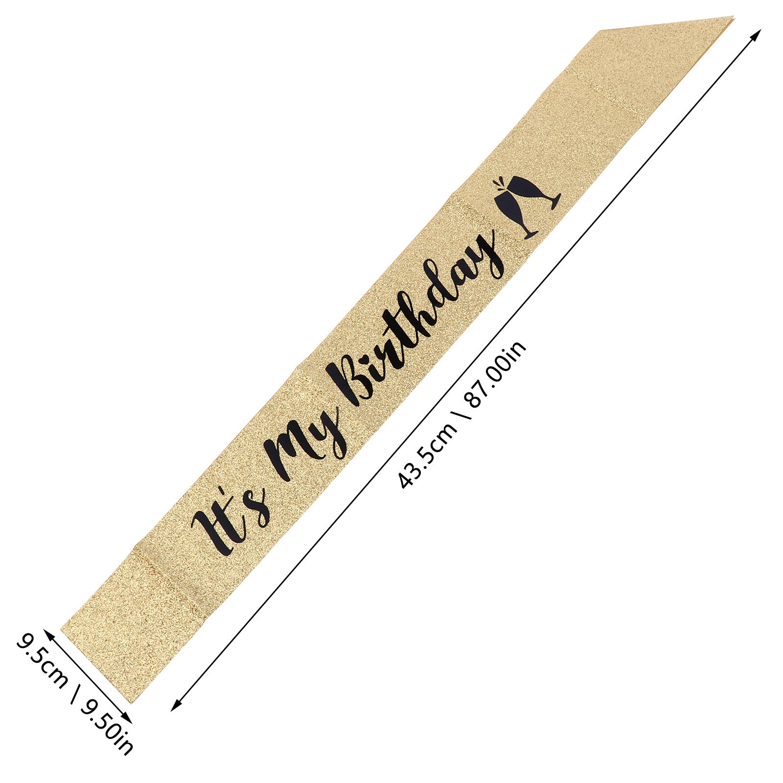 1 шт. праздничная лента для дн – обзор и цена Birthday Sash Glitter