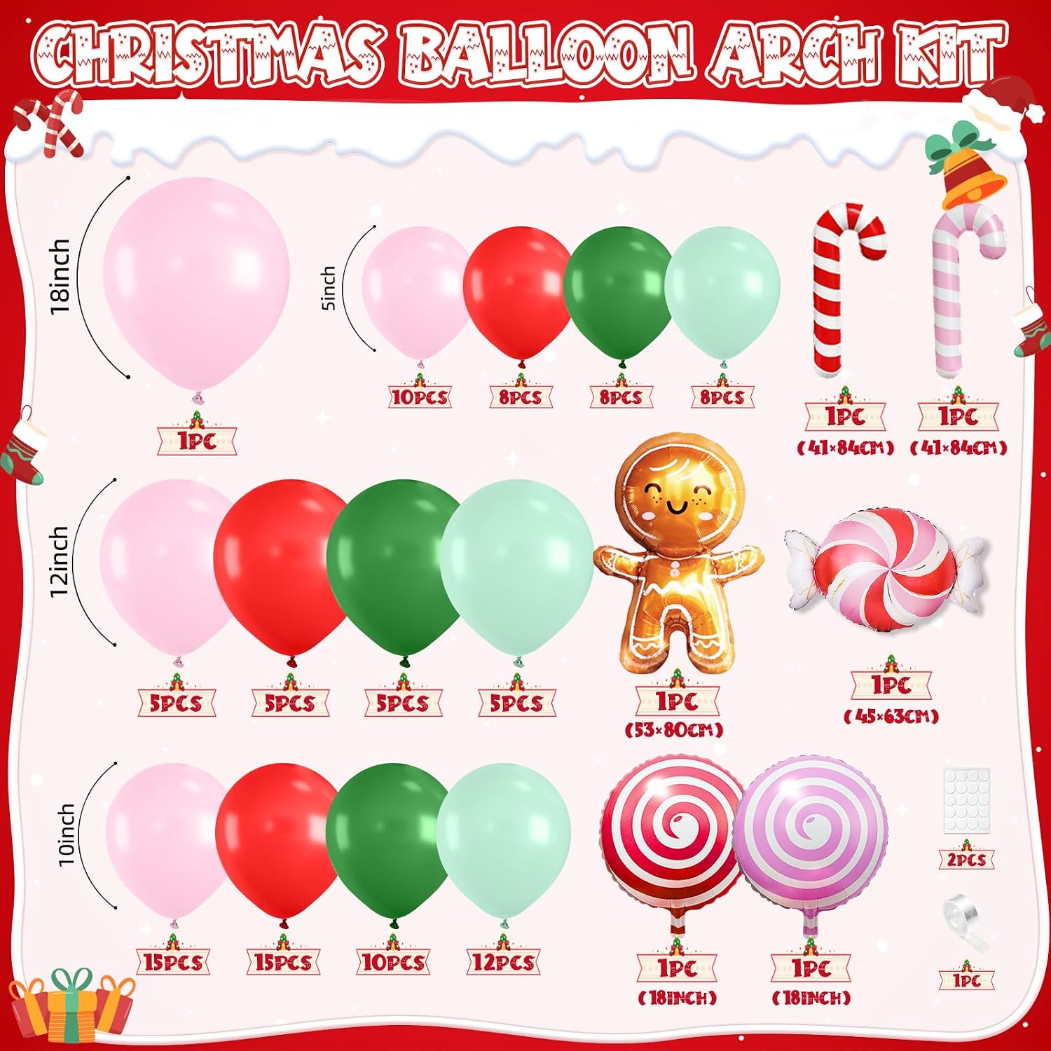 Набор для создания рождественс – обзор и цена Balloon Arch Kit