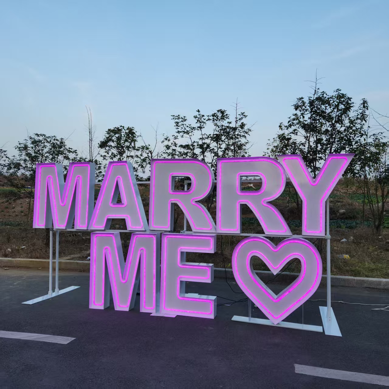 MARRY ME Металлическая RGB LED – обзор и цена Event Party Supply Rental