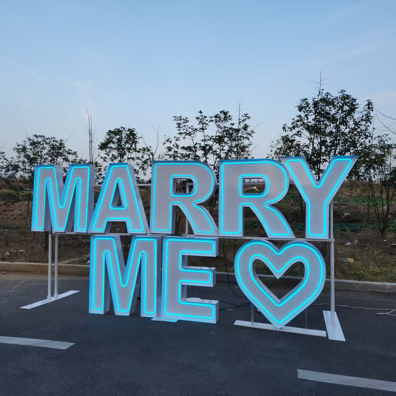 MARRY ME Металлическая RGB LED – обзор и цена Event Party Supply Rental
