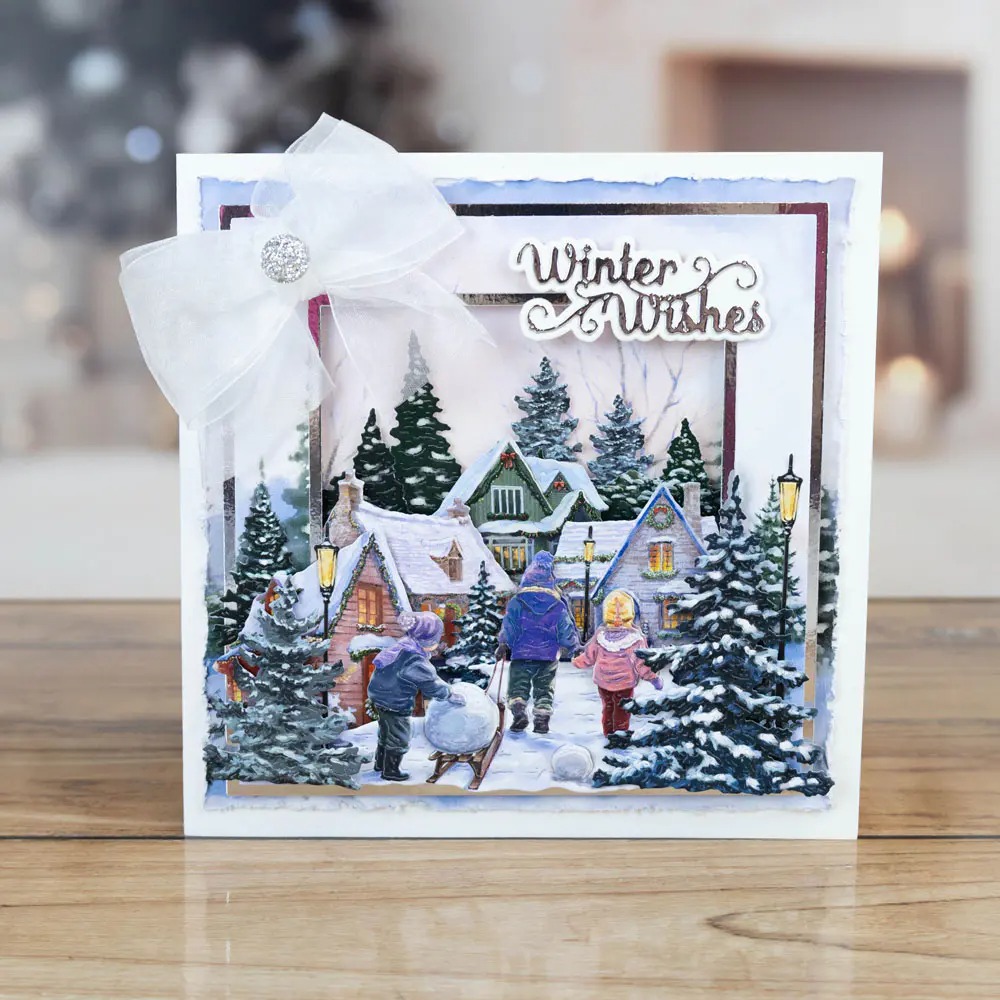 Рождество Yuletide Row Winterb – обзор и цена Flower Wall Panel