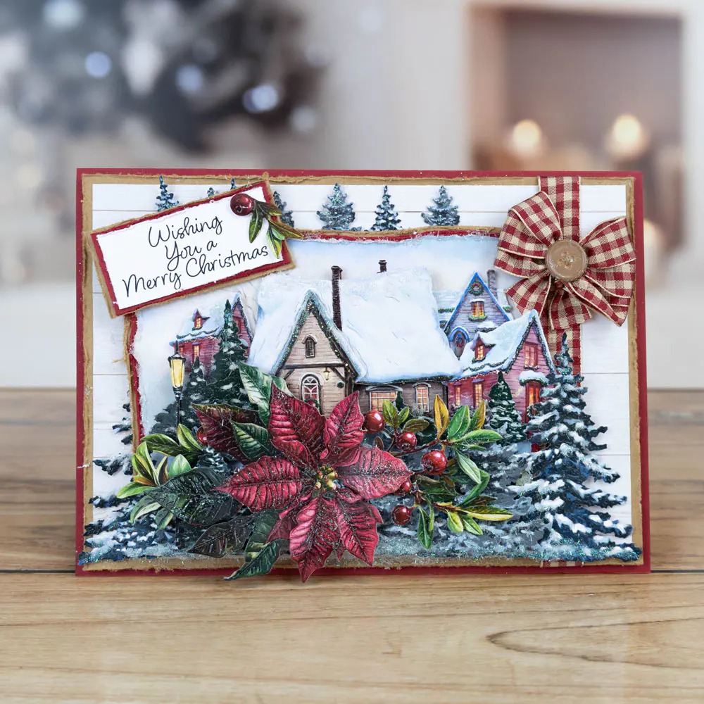 Рождество Yuletide Row Winterb – обзор и цена Flower Wall Panel