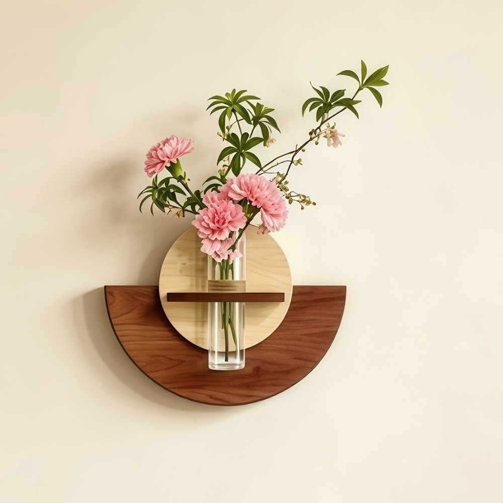 Овальная деревянная настенная  – обзор и цена Flower Wall Panel