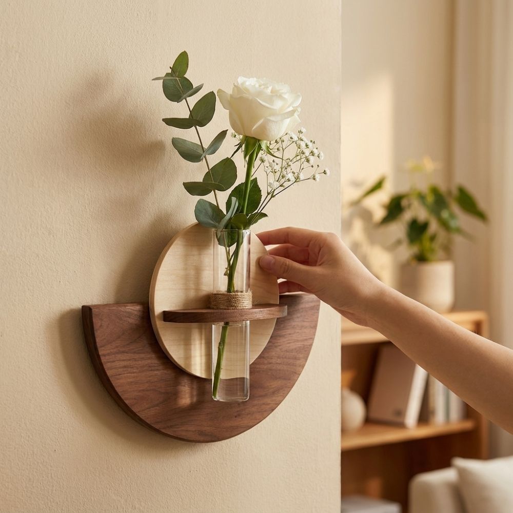 Овальная деревянная настенная  – обзор и цена Flower Wall Panel