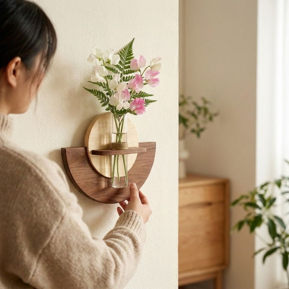 Овальная деревянная настенная  – обзор и цена Flower Wall Panel